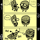 Gael (Hotdog y Hamburguesa). Un progetto di Fumetto, Illustrazione tradizionale, Stor, telling, Narrativa, Stor e board di raberruezo23 - 15.08.2025
