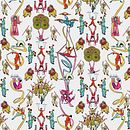 Chinese Circus Pattern. Een project van Printen, Patroonontwerp y Digitale illustratie van Catarina Garcia - 17.08.2025