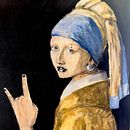 Vermeer’s Rebel. Pintura, Desenho de retrato, e Pintura Acrílica projeto de jasonfarman - 18.08.2025