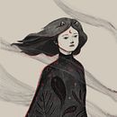 Luna Roja . Menggambar Potret, Gambar Digital, Ilustrasi tradisional, Ilustrasi Digital, Dan Menggambar proyek oleh lamaru_xa - 08.20.2025