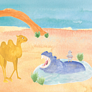 Final Project: Hippo's Oasis. Design de personagens, Ilustração infantil, Design, Desenho, Ilustração tradicional, Narrativa, Stor, e telling projeto de Sadie Coelho - 20.08.2025