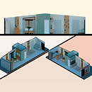 Diseño de interior: Identidad Introspectiva. Interactive Design, Interior Architecture, Interior Decoration, and Spatial Design project by Brigitte Charlotte Benavides Bolaños - 08.21.2025