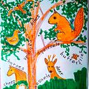 Illustrated journal for wellbeing: Animals on my walks. Un progetto di Belle arti, Bozzetti, Creatività, Disegno, Sketchbook e Mindfulness di Milada Walkova - 23.08.2025