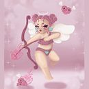 cupida. Design de personagens, Ilustração tradicional, Ilustração digital, e Pintura digital projeto de Milagros Romero - 24.08.2025