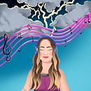 Be still and know i am God. Digital Illustration project by Ingrid Del Valle Guzman Fajardo - 08.26.2025