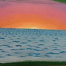 Ocean sunset . % melissaday31 tarafından hazırlanan Akrilik Bo, Ve ama projesi - 08.27.2025