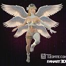 Angewomon FanArt. Een project van  3D-modellering van Eleazar Tzontecomani - 29.08.2025