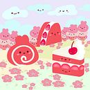 My favorite Bakery land. Un proyecto de Diseño de personajes, Ilustración digital y Manga de Kanchana G - 30.08.2025