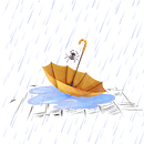 🕷️☂️🌧️. Un progetto di Illustrazione digitale di Saray Santiago Fernandez - 31.08.2025