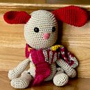 Króliczek dla Córki (marzec 2025). Projekt z dziedziny Amigurumi, Sz, dełkowanie, DIY,  Tkactwo, Wzornictwo tekst, liów i Projektowanie zabawek użytkownika anka_szczuka - 31.08.2025