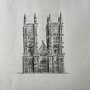 Iglesia . Un proyecto de Ilustración arquitectónica, Dibujo artístico, Dibujo y Dibujo a lápiz de Maria Camila Vega Mateus - 01.09.2025