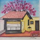 Aquarela Lanchonete Giga Bytes. Un proyecto de Ilustración arquitectónica, Dibujo y Pintura de Sandra Luiza dos Santos - 01.09.2025