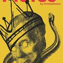 Aristophanes's Plutus Theater Poster. Publicidade, Design, Ilustração digital, Ilustração tradicional, Ilustração com tinta, e Design de cartaz projeto de stapapaioannou - 03.09.2025