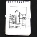 somwhere in France . Desenho, Pintura em aquarela, Ilustração arquitetônica, Sketchbook, Ilustração com tinta, e Esboçado projeto de Victoria Gerasimov - 06.09.2025
