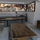 Autumn coffe . Un progetto di Creatività, Interior design, Modellazione 3D, Interior Design, Progettazione 3D, Architettura e Progettazione dello spazio di arkibeat182 - 09.09.2025