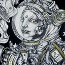 Cosmonauta do brinco de Pérola . Un progetto di Illustrazione tradizionale, Belle arti e Pittura di Moury Moury - 14.09.2025