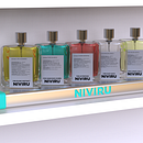 Niviru: colection stand. Un progetto di Product design, Sketchbook e Modellazione 3D di Alex Amat Alvarez - 15.09.2025