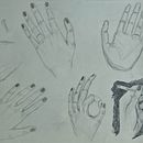 Hands. Artistic Drawing, Drawing, Figure Drawing, Fine Arts, Ink Illustration, Pencil Drawing, Portrait Drawing, Realistic Drawing, Sketchbook, and Sketching project by petridi_ilektra - 09.19.2025