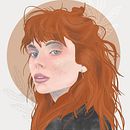 Retrato con Procreate y acuarela. Un projet de Illustration traditionnelle, Illustration vectorielle, Dessin de portrait et Illustration numérique de Julia Guevara - 20.09.2025