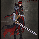 YuCole - The infernal Knight. Un proyecto de Diseño de personajes, Concept Art, Dibujo digital, Ilustración digital y Pintura digital de Sabah Jaber - 23.09.2025