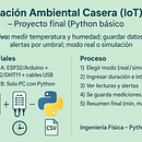Estación Ambiental Básica (Python + IoT muy simple) Ein Projekt aus dem Bereich Webentwicklung und Programmierung von Leonardo Fernando Cochachin Mendoza - 23.09.2025