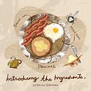 The American Breakfast. Desenho, Ilustração tradicional, Ilustração com tinta, Ilustração digital, Ilustração naturalista, Ilustração vetorial, Infografia, Pintura digital, e Sketchbook projeto de Madeline Rodriguez - 24.09.2025