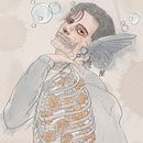 Death blowing bubbles . Ilustrație digitală, Pictură digitală, Desen digital și Pictură în acuarelă de Ana Espriella - 09.24.2025