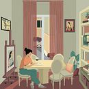 A day of my life . Ilustrasi Digital, Menggambar, Ilustrasi Editorial, Seni Rupa, Ilustrasi tradisional, Dan Mendongeng proyek oleh arwa_ali - 09.27.2025