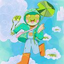 Diseño de personaje en Procreate - Sky Explorer. Un progetto di Character design, Illustrazione digitale, Disegno, Illustrazione tradizionale, Narrativa, Stor e telling di Camila Caas - 27.09.2025