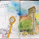 Erinnerung an inspirierende Momente. Een project van  Tekening, Traditionele illustratie,  Illustratie met inkt, Sketchbook y  Schetsen van Gaby Mohr - 28.09.2025