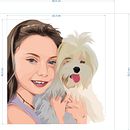 Daphne portrait . Projekt z dziedziny  Haft,  Haft pętelkow, Wzornictwo tekst i liów użytkownika Nadia Bigi - 28.09.2025