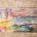 O petală căzută se ridică înapoi pe ramura sa  . Colaj de zenegar - 09.28.2025