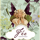 Digital collage as a label for absinthe. Un projet de Collage, Illustration traditionnelle et Illustration numérique de roxaneswiercz - 28.09.2025