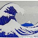 La gran ola reciclada: Kanagawa renace en plástico. Projekt z dziedziny Kreat, wność,  Kolaż, Trad, c i jna ilustracja użytkownika Rosa Montesa Reciclado Creativo - 30.09.2025