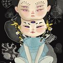 Sognando Björk. Un progetto di Illustrazione digitale di Dari Rojas - 01.10.2025