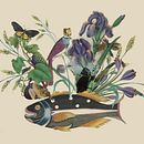 Natureza-morta com flora e fauna. Ilustração digital, e Colagem projeto de ina_t_1 - 01.10.2025