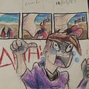 las aventuras de un npc . Un proyecto de Ilustración digital, Ilustración tradicional, Dibujo y Diseño gráfico de Red Delkanto - 02.10.2025