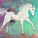 Mixed Media Horse . Lukisan proyek oleh Jen Gralike - 10.03.2025