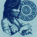 Panamá: mi tierra bella, mujer en cianotipia 21 x 27.5 cm. Een project van Craft,  Beeldende kunst, Printen,  Analoge fotografie, DIY, Grafisch ontwerp, Textielontwerp y Textielprinten van Carlos Arturo Sellhorn Fuentes - 03.10.2025