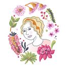 Janet's botanical portrait using Native Australian Florqa. Een project van Digitale tekening, Traditionele illustratie,  Botanische illustratie y Digitale illustratie van Janet Trotta - 05.10.2025
