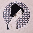 Retrato bordado. Embroider, and Textile Design project by Laura Muner - 10.07.2025