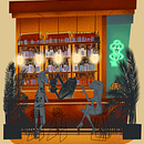 Rooftop Bar. Un projet de Illustration numérique, Dessin, Créativité, B , et e dessinée de Tholbjorn - 07.10.2025
