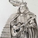 King Arthur or Robert Plant . Design de caractere, Desen, Pictură în ulei și Pictura de Willy van Dregt - 10.19.2025