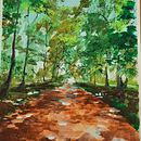 Shaddy trees . Lukisan Guas, Lukisan, Seni Rupa & Ilustrasi Naturalistik proyek oleh elaine Roe - 10.20.2025