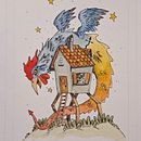 IL BASILISCO . Ilustrație tradițională de Riccardo Foletti - 10.20.2025