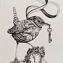 La chiave del tempo. Drawing, Ink Illustration, Naturalistic Illustration, and Pencil Drawing project by Egidio Calabrese Violetta - 10.25.2025