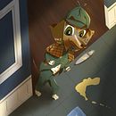 Good Boy Sherlock. Un projet de Conception de personnages, Dessin numérique, Illustration numérique, Peinture numérique et Illustration traditionnelle de p_bear87 - 25.10.2025