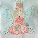 Loulou Princesse fée  Ein Projekt aus dem Bereich Zeichnen mit Buntstiften, Traditionelle Illustration, Malerei, Porträtzeichnung und Aquarellmalerei von Cussey Mélanie - 26.10.2025