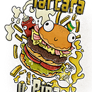 Hamburguesa Bucara. Un progetto di Business, Disegno digitale, Illustrazione digitale, Illustrazione tradizionale e Marketing di oscar mauricio castro parra - 27.10.2025