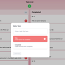taskList . JavaScript și UX / UI de yessicapv_24 - 10.29.2025